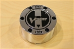 Vision Wheel 393 ATV Lock Out Chrome Wheel Rim Center Cap 393-Z-CAP Dia. 3-1/2"