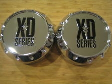 2x KMC XD 779 Badlands 786 Balzac 795 Hoss Chrome Wheel Rim Center Cap 464K131-2