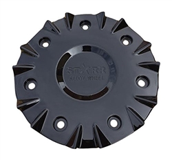 Starr Wheels 558-2495-CAP LG1009-54 Gloss Black Center Cap