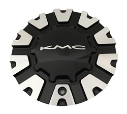 KMC Wheels KM681 Nerve 854L01 Black and Machined Center Cap
