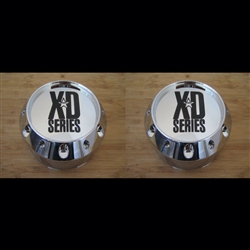 2 X KMC XD 779 Badlands 786 Balzac 795 Hoss Chrome Wheel Rim Center Cap 905K106