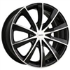 Touren TR10 C103210M Replacement Black and Machined Center Cap
