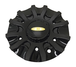Baccarat Wheels C21602B MCD8244YA03 SJ107-10 Black Wheel Center Cap
