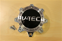 V-TEC OFF-ROAD 394 Warlord Chrome Wheel Rim 8 Lug Center Cap C394-8-CAP C394-8