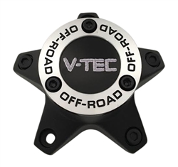 V-Tec Wheels C394MB-65VT Black Center Cap