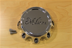 Milanni 446 Kool Whip 8 Lug Chrome Rim Center Cap C446-8CL-CAP-UP 2-3/4" Tall