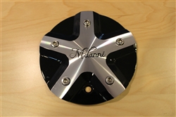 Milanni 457 Force Gloss Black Wheel Rim Center Cap C457MF-CAP Dia. 6-1/4"