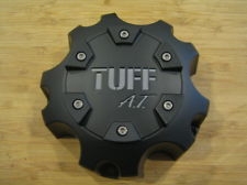 Tuff A.T. Flat Black Chrome Logo Wheel Rim Center Cap C6119-5 C611902
