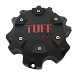 TUFF AT Wheels C611902 Black and Red Lettering Center Cap