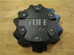 Tuff A.T. Flat Black Chrome Logo Wheel Rim Center Cap C611902 C803503CAPIS813