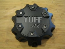 Tuff A.T. Flat Black Chrome Logo Wheel Rim Center Cap C611902 C803503CAPIS813