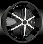 Massiv Wheels 906 Black Center Cap CAPM-209