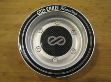 Enkei Racing Silver Black Ring Snap In Center Cap Centercap CC-074