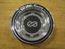 Enkei Racing Chrome Black Ring Snap In Center Cap Centercap CC-074