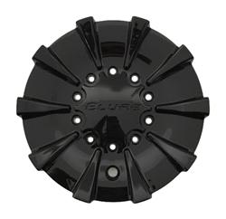 Elure Wheels CS337-D1P SJ708-21 Black Wheel Center Cap
