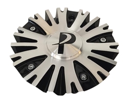 Phino Wheels PW10 CSPW10-1A Black and Machined Center Cap