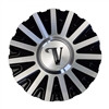 Velocity VW10 Black and Machined Center Cap CSVW10-1A Aluminum