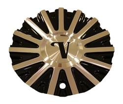 Velocity Black Machined Silver Wheel Rim Center Cap CSVW10-1A