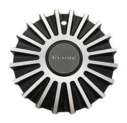 Elure Wheels CSVW11-A1A Black and Machined Center Cap