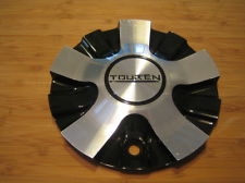 Touren TR2 Black Machine Wheel Rim Center Cap 6" Diameter MC3120N301-2