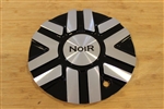 Noir Pinnacle Jet Machine Black Wheel Rim Metal Center Cap N01-AL-CAP