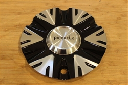 Pinnacle P66 Grotto Black Machine Metal Wheel Rim Center Cap P003-AL