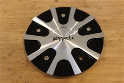 Pinnacle P72 Gunner Black Machined Metal Silver Wheel Rim Center Cap P72-20-AL