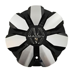 Massiv Wheels PD-CAPSX P7032-AL Black and Machined Wheel Center Cap
