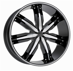 Massiv Venezo 916 FWD Black Center Cap 20" 22" PD-CAPSX-P7032