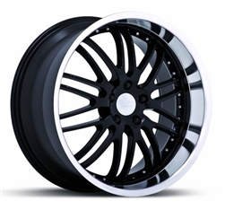 Ruff 281 Chrome Replacement Center Cap for Black Wheel