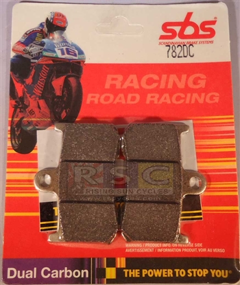 782DC SBS Racing Dual Carbon Front Brake Pads - Stock # 01629782