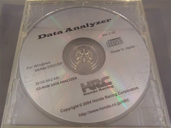 38150-NKZ-680 - HONDA/HRC - CD-ROM DATA ANALYZER version 2.00 windows 98/Me/2000/XP