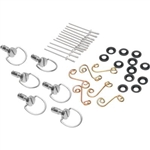 Fasteners -D-Ring Quick-Fasin' kit w/springs - Cycle Performance Products P# 9031