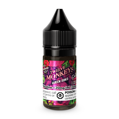 Twelve Monkeys Salts 30ml: COL - Queen Soko