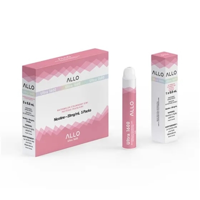 Allo Ultra 1600 Disposable - Watermelon Straw Kiwi 20mg