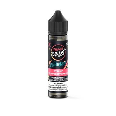 Flavour Beast E-Liquid 60mL - STR8 UP Strawberry Banana Iced 20mg