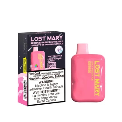 Lost Mary Disposable 5000 - Juicy Peach Ice 20mg