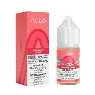 Allo E-Liquid - Strawberry - 30ml - 20mg