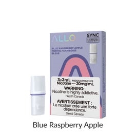 Allo Sync Pod Pack Blue Raspberry Apple 3pk 20mg