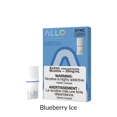 Allo Sync Pod Pack Blueberry Ice 3pk 20mg