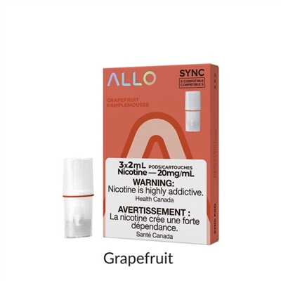 Allo Sync Pod Pack Grapefruit 3pk 20mg