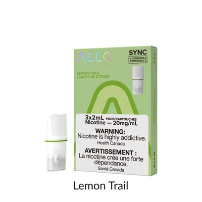 Allo Sync Pod Pack Lemon Trail 3pk 20mg