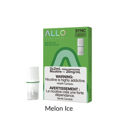 Allo Sync Pod Pack Melon Ice 3pk 20mg