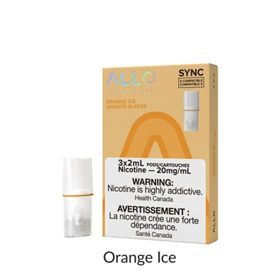 Allo Sync Pod Pack Orange Ice 3pk 20mg