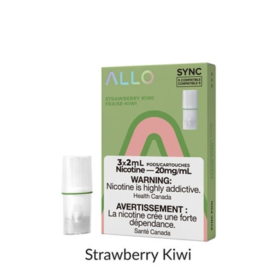 Allo Sync Pod Pack Strawberry Kiwi 3pk 20mg