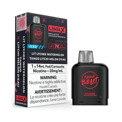 Beast Level X - Beast Pod 14ml - Lit Lychee Watermelon Iced  20mg