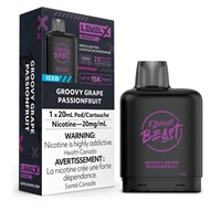 Level X Flavour Beast Boost Pod 20mL - Groovy Grape Passionfruit Iced 20mg