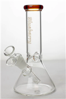 8" Blueberry Beaker Glass Water Bong
