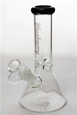 8" Blueberry Beaker Glass Water Bong