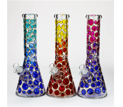 NG-13 inch 7mm Color Dot Beaker Bong